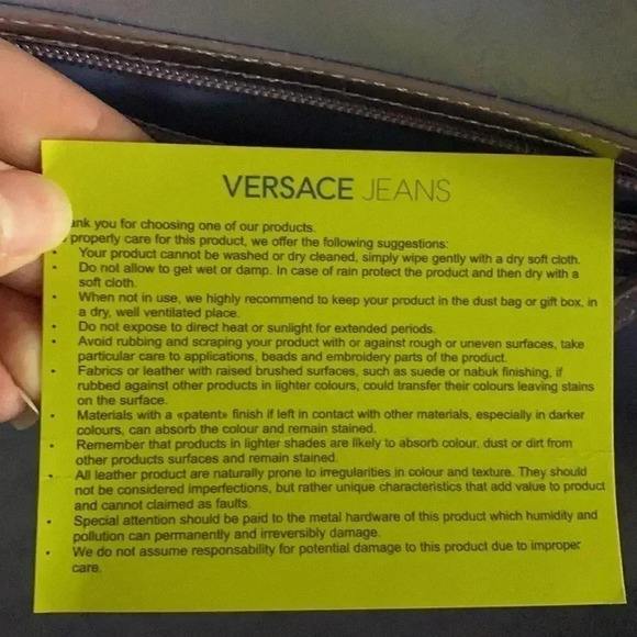 Authentic Versace Jeans  satchel bag - Picture 12 of 13